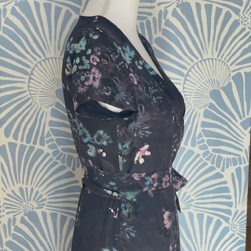 Aritzia Babaton Wrap Floral Maxi Dress Size XS - Picture 7 of 11